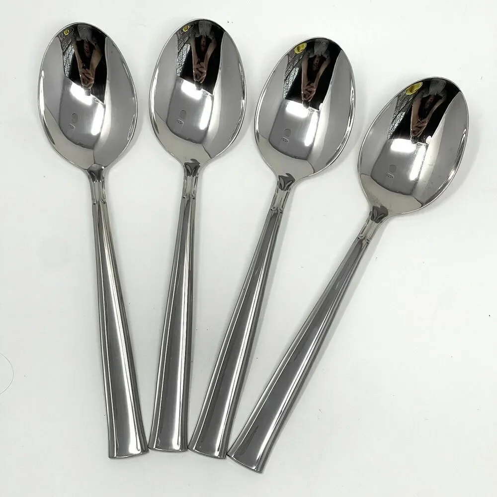 Oneida All American Stainless Forever Place Dinner Soup Spoon 6 7/8” Set Of 4